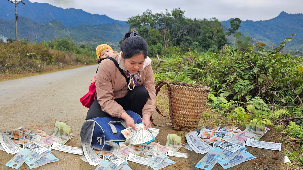 The single mother in difficult circumstances in life suddenly saw a large amount of money