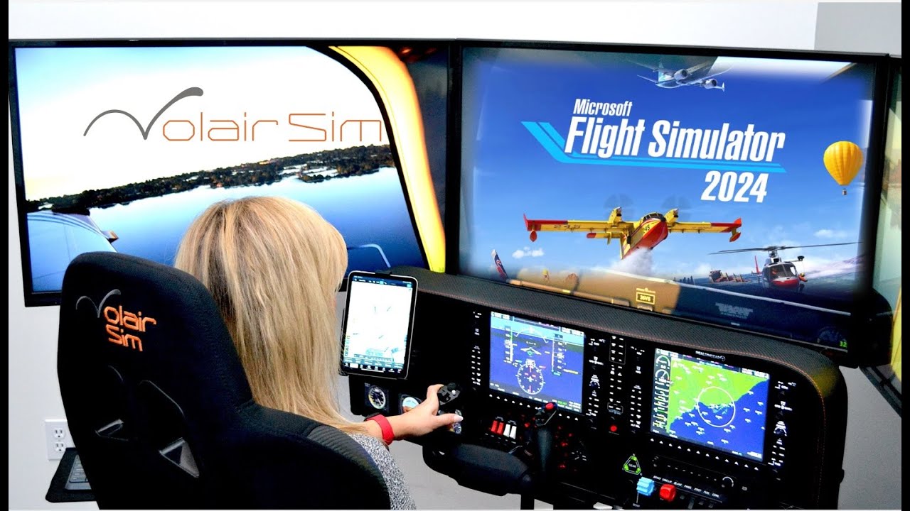 Flight Simulator 2024 (MSFS 2024) with Multiple Monitors, Honeycomb, Real Sim Gear on Volair Sim