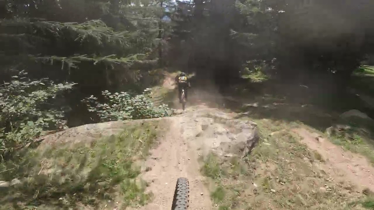 Following Ryan Galli _ Black Line DH _ Bellwald Bike Park