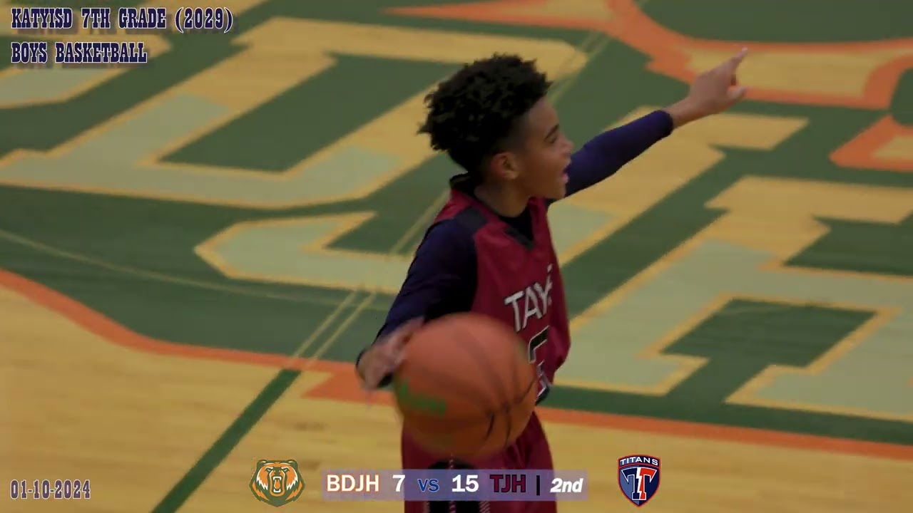 BDJH vs TJH, Boy's 7A Basketball (2029) Full Game