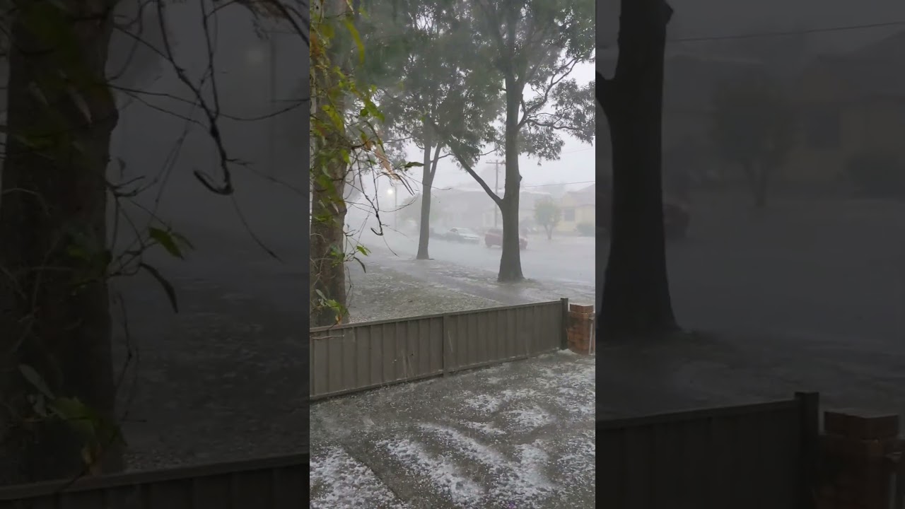 Hail storm #lightning  #hailstorm