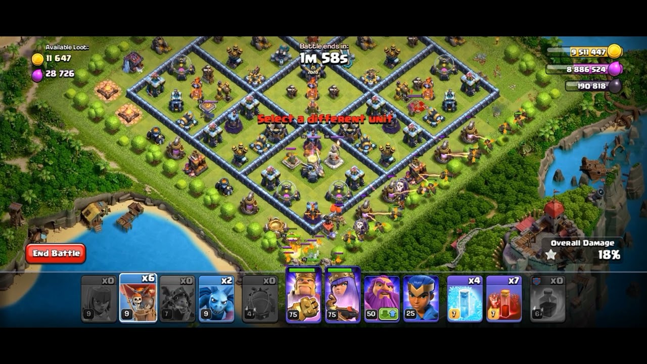 COC 2020 Challenge 3 star attack Strategy || Easy attack || Clash of clans Later ||