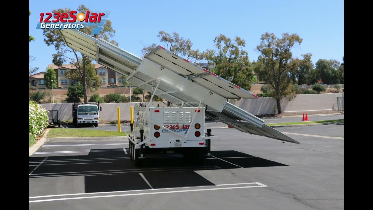 Hybrid Solar Diesel Trailer Generator Revolutionary Sustainable Green Power Solution - 123eSolar