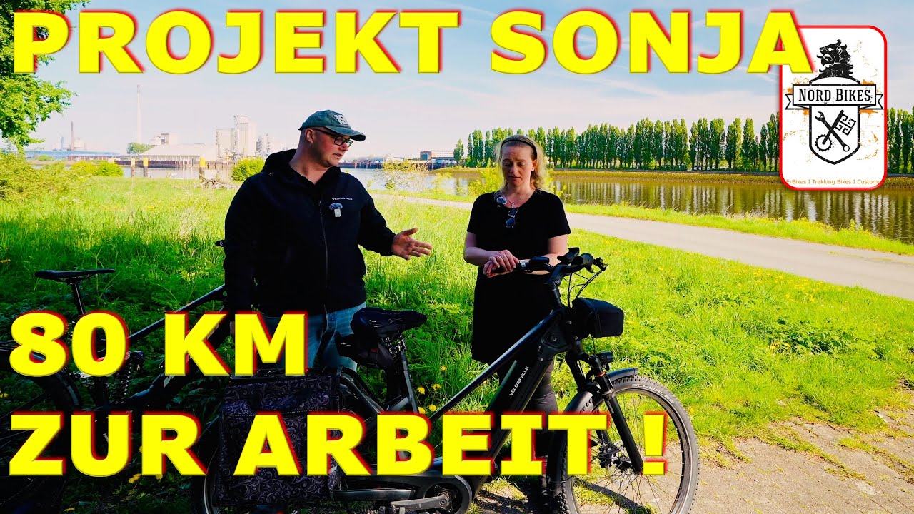 80 km Arbeitsweg mit dem E-Bike &ndash; So pendelt Sonja von Bremen nach Bremerhaven. Velo de Ville SEB990