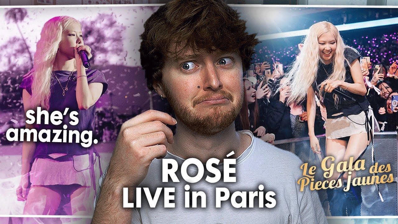 SHE'S ON FIRE! (Rosé LIVE in Paris - Le Gala Des Pieces Jaunes | Reaction)