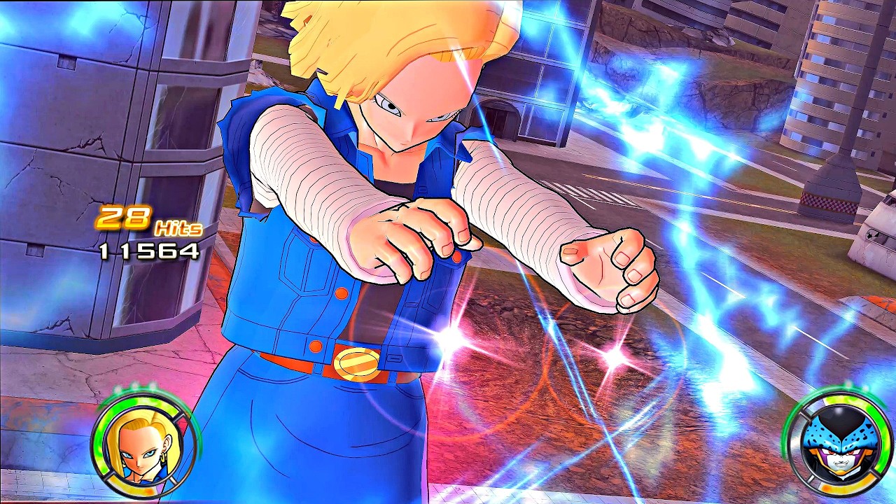 DRAGON BALL: Raging Blast 2 - ANDROID 18 vs. 5 CELL Jr. in ruined city map [Requested] #dragonballz