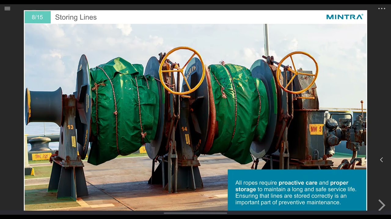mooring system maintenance