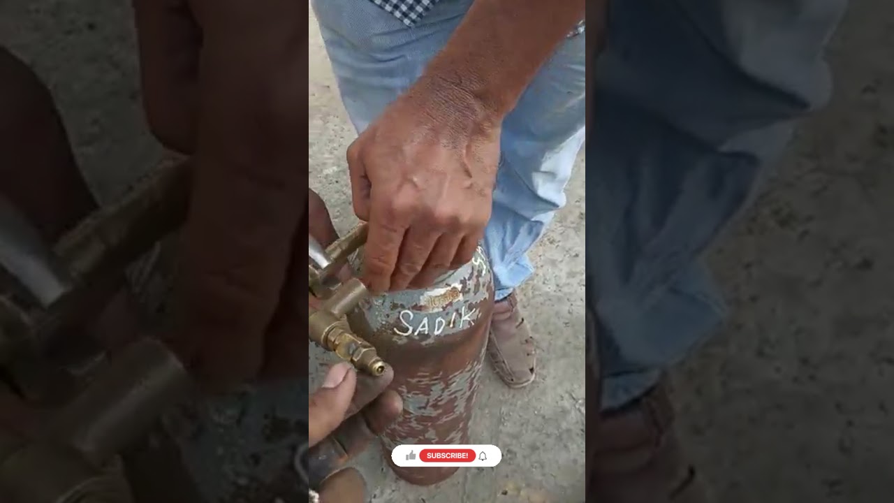 Nitrogen filling of Atlas breaker/how to fill nitrogen in breaker of excavator