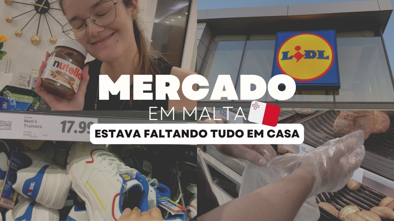 COMPRAS NO MERCADO MAIS BARATO EM MALTA - Lidl 🤑🇲🇹