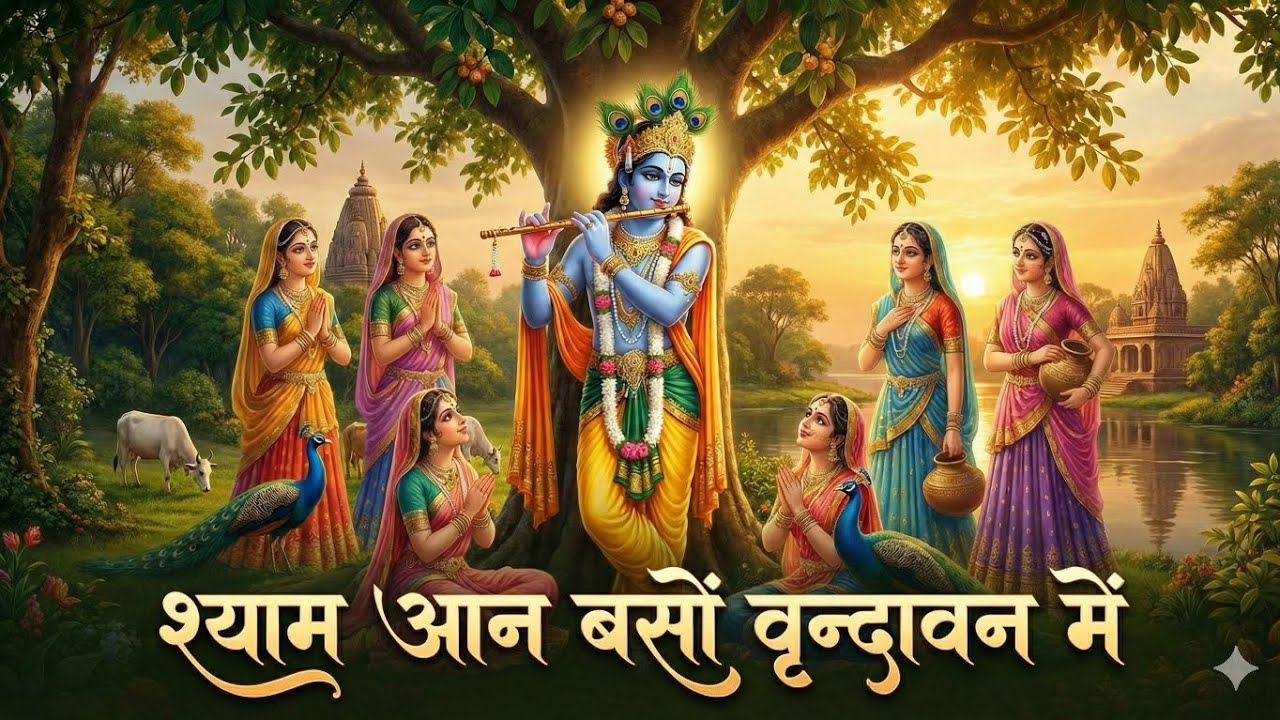 श्याम आन बसों वृन्दावन में | Shyam Aan Baso Vrindavan Me | Best Krishna Bhajan (Female Version)