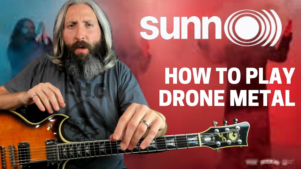 Sunn O))) Drone Metal Guitar Lesson - Orthodox Caveman