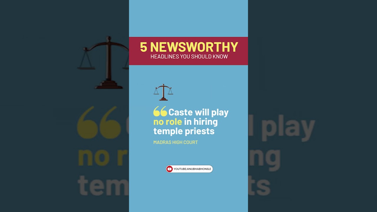 5 #Newsworthy Stories You Should Know #Shorts | Anubha Bhonsle
