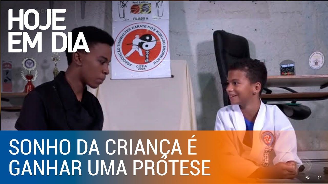 Jean Paulo realiza sonho de uma criança que é um exemplo de superação