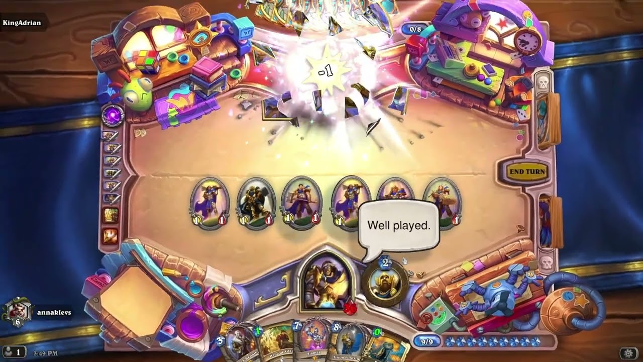 Hearthstone Paladin win with silver hand recruits