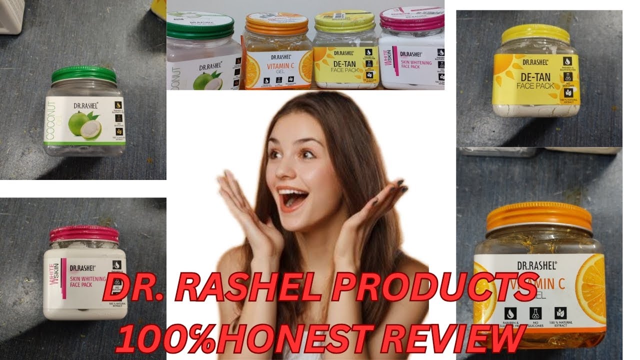 🌟👨‍⚕ DR RASHEL Skincare Review💯 | Vitamin C Gel, Whitening Face Pack, D-Tan Pack & Coconut Gel🧖‍♀️✨👌