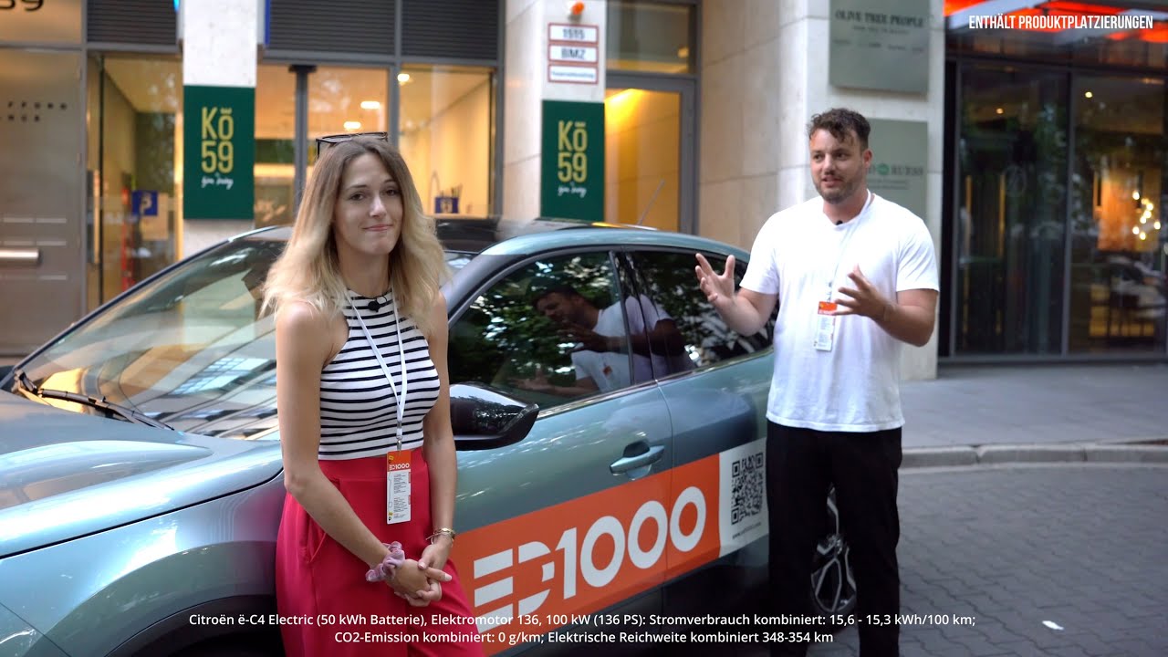 Mit dem Citroën ë-C4 Electric bei der ED1000