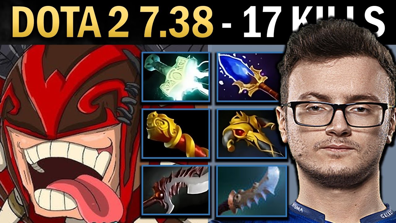 Bloodseeker Gameplay Miracle with 17 Kills and Abyssal - Dota 7.38