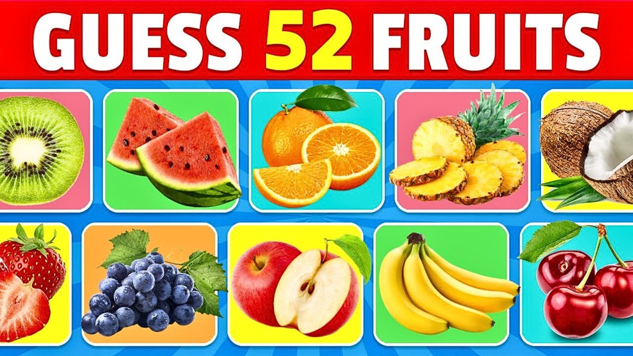 Угадай фрукт за 3 секунды 🍍🍓🍌 | 52 разных вида фруктов 2026 | #gkquiz #quiztime