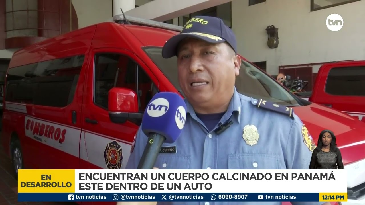 Sin identificar víctima encontrada en auto incendiado en Panamá Este