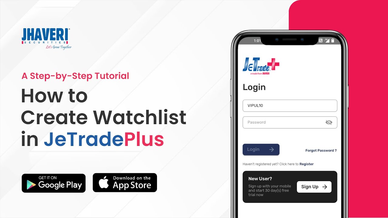 How to Create a Watchlist in JeTradePlus: A Step-by-Step Guide #Jhaverisecurities #stockmarket
