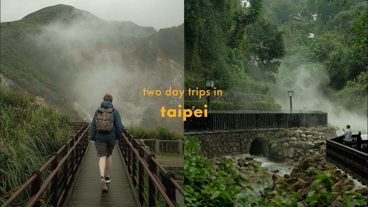two nature day trips from taiwan: beitou + yangmingshan national park | fujifilm x100v vlog