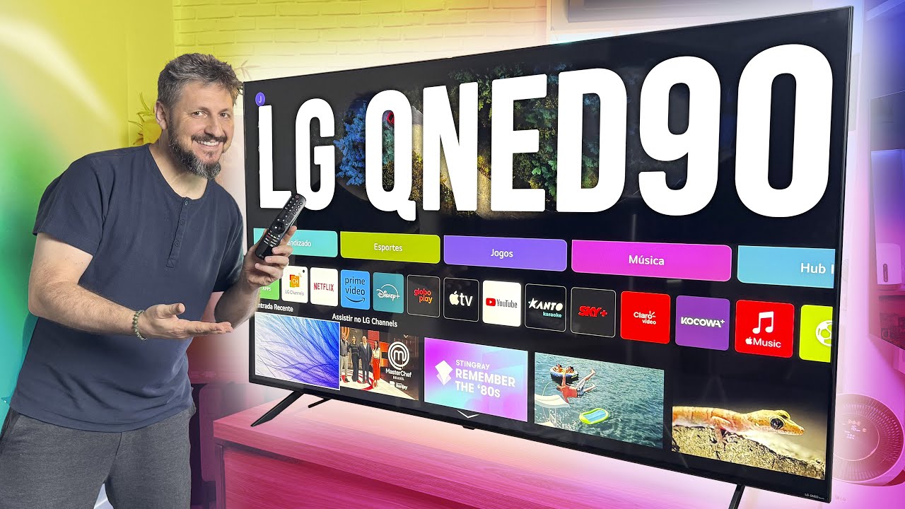 Unboxing QNED90: TV topo de linha da LG com Mini LEDs