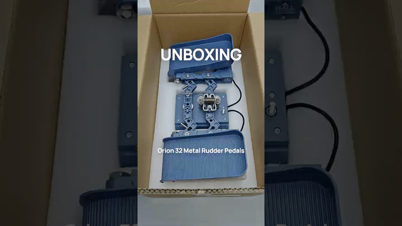 Big box for big travel range, unboxing Orion 32 Rudder Pedals Metal #flightsim
