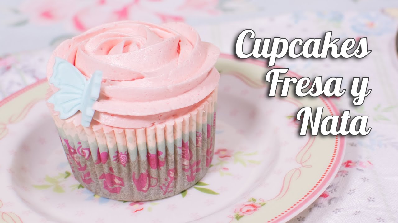 Cupcakes de Fresa y nata | Quiero Cupcakes!