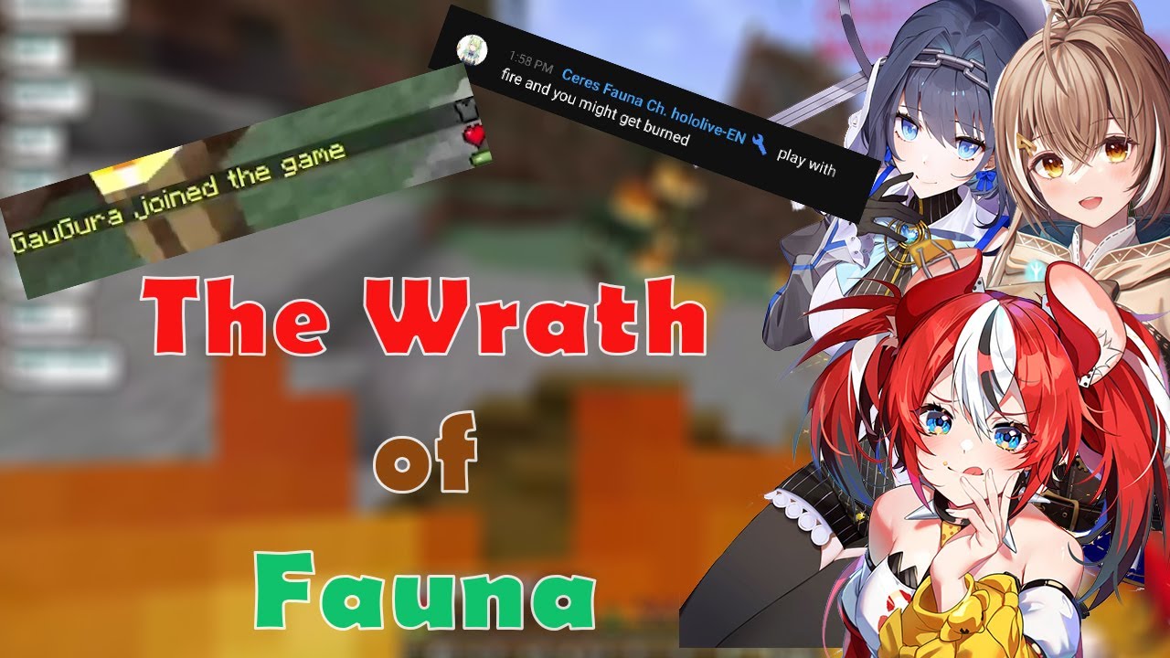 Gura accidently join the game with Holo Council and then Bae feel the Wrath of Fauna.....