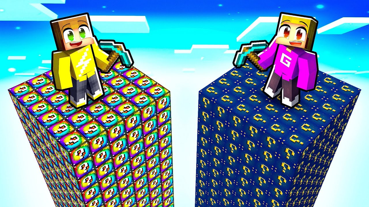 Overleven Op Een Lucky Block Chunk!