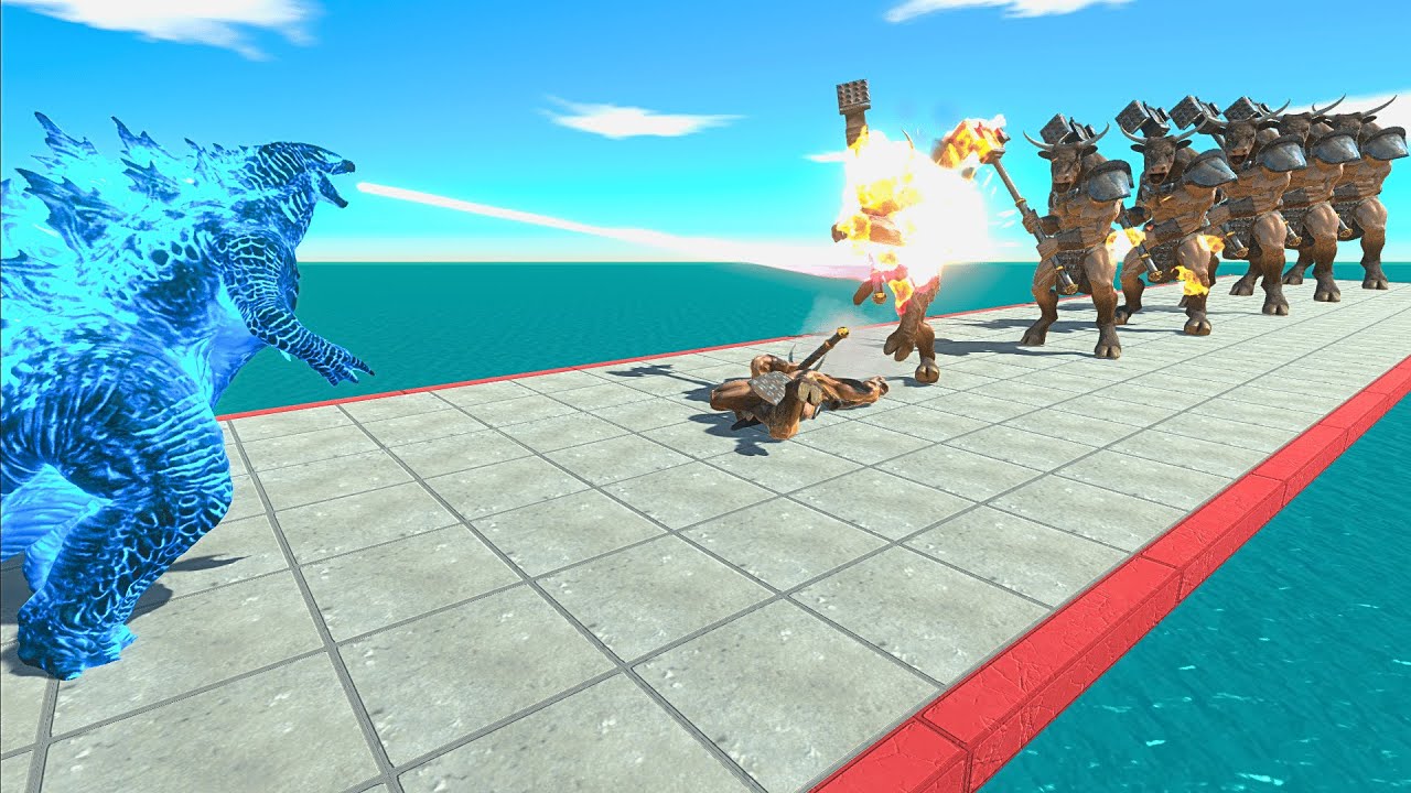 All Godzilla Evolution VS 10 Levels of Giant Minotaur – ARBS Size Comparison