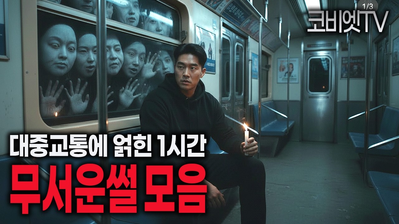 대중교통에 얽힌 자면서 듣는 무서운이야기 모음집｜1시간｜공포라디오｜불면증｜공포썰｜ASMR｜코비엣TV
