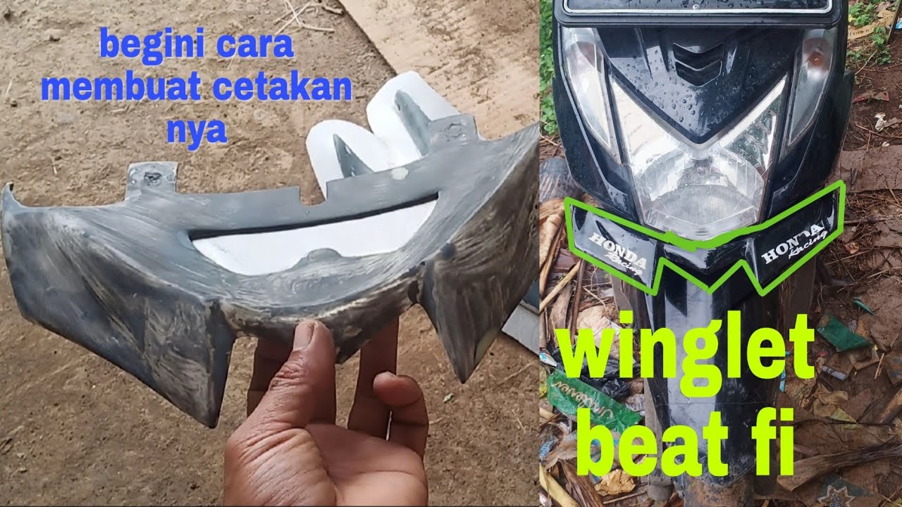 CARA MEMBUAT CETAKAN WINGLET BEAT FI