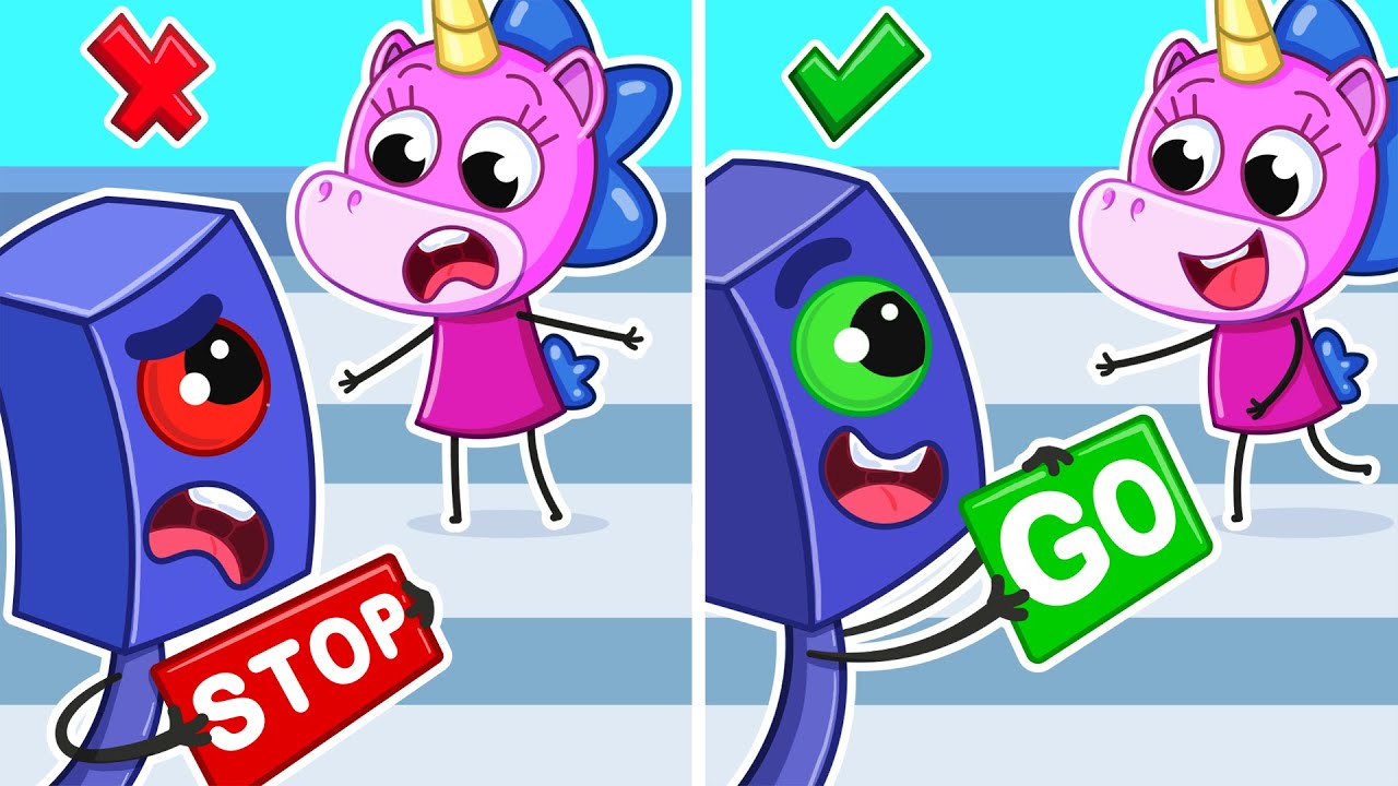 Traffic Safety Rules! | Learn Road Rules for Kids 🚦🚗  | Teeny Mimi🦄