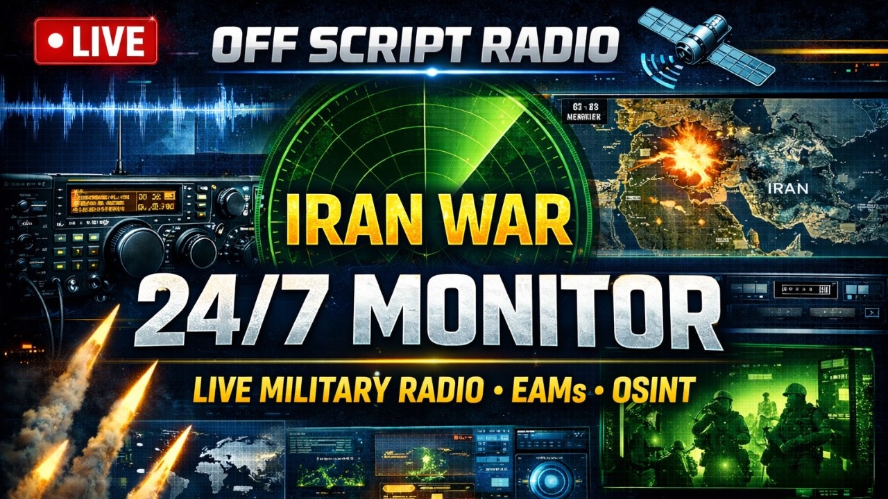 🔴 LIVE: Iran War Monitor | Real-Time Intel, Military Comms, EAM Activity, Live Cams & Breaking News