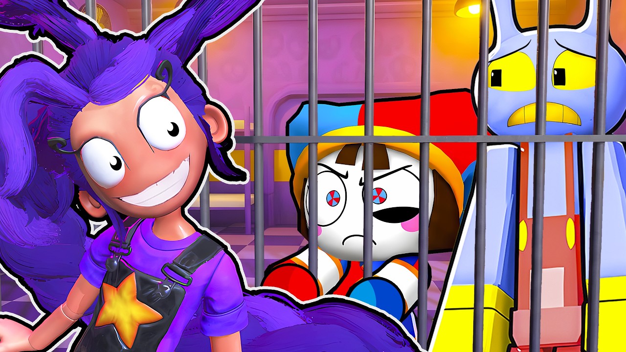 Jax e Pomni TENTAM FUGIR da PRISÃO da Lily Lovebrainds no Roblox
