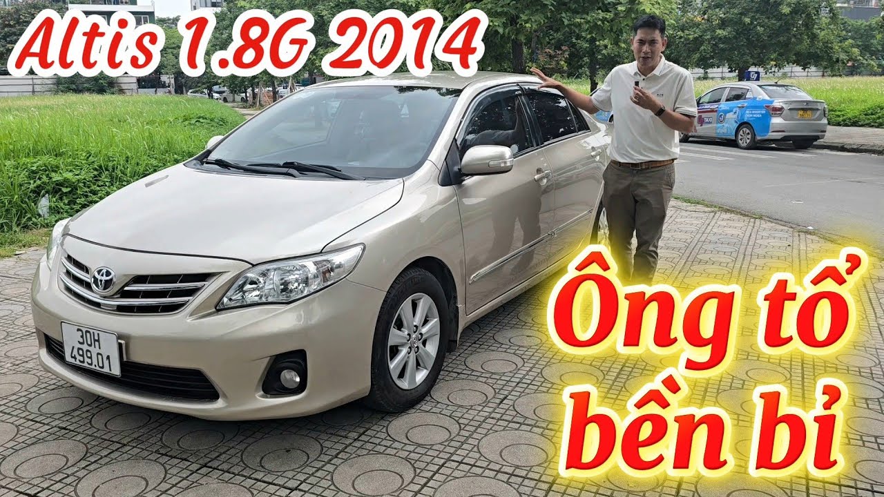 Form này nhiều khách hàng vẫn thích | Corolla Altis 1.8G 2014 màu vàng cát | Quang Tuấn Auto