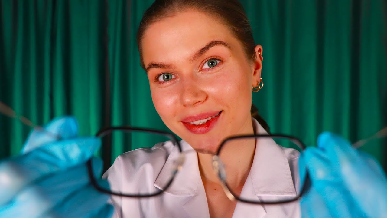 ASMR Eye Exam & Glasses Fitting.  Medical RP, Personal Attention