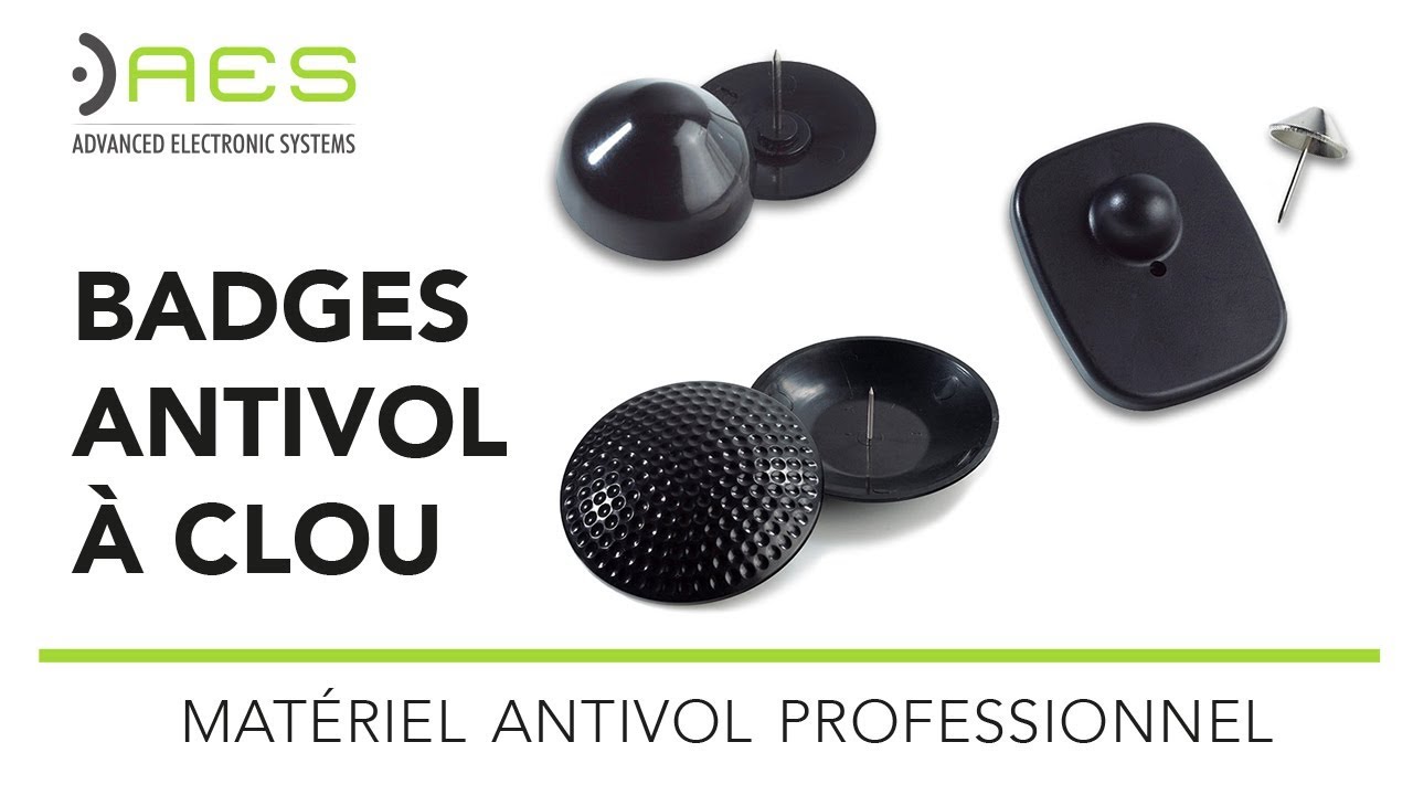 Badges antivol à clou | AES Protection
