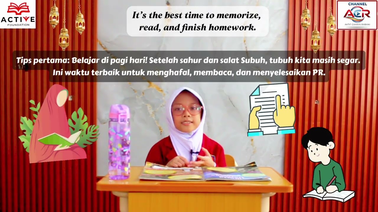 [8 Ramadhan 1447H] ZAM Kids - Study Tips During Ramadhan : Shima, Ahza, Alif, Humaira