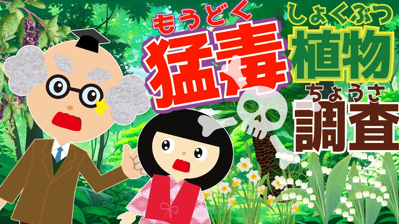 【ようかい博士】身近にある猛毒植物調査！毒の植物を調べるよ！あの花やあの花も実は毒？！