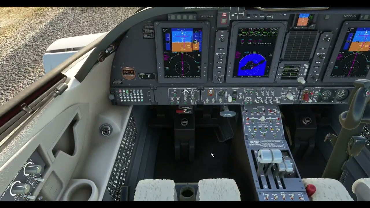 FlightFX P.180 Arrival at Catalina (KAVX) with Beta Reverse