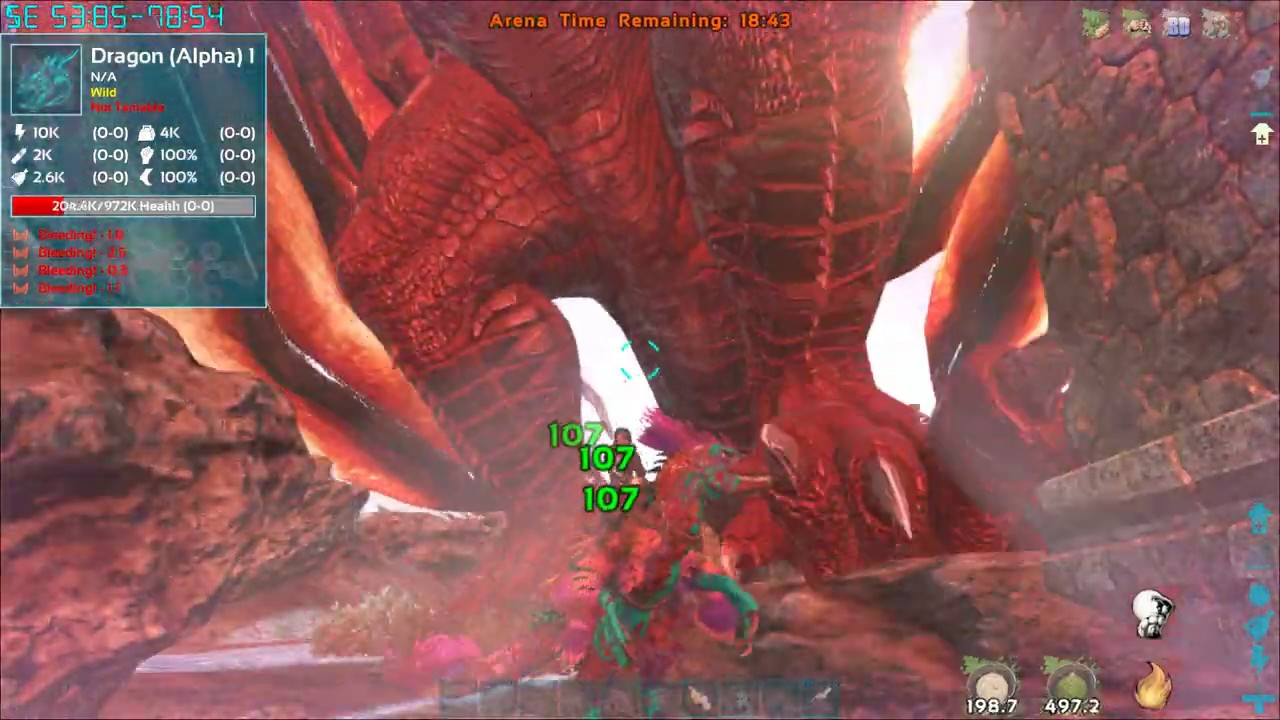 ARK solo - one deinonychus vs alpha dragon