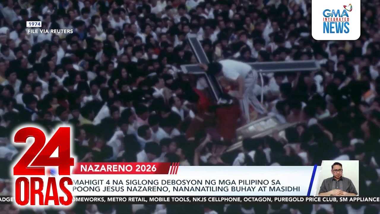 Mahigit 4 na siglong debosyon ng mga Pilipino sa Poong Jesus Nazareno... | 24 Oras