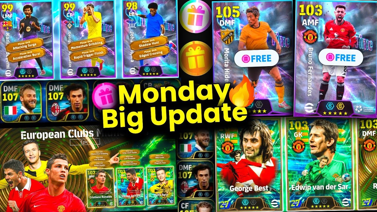 eFootball&trade; 2027 Новое обновление 😍 | Бесплатные эпики в понедельник | Набор менеджеров | Бесплатн...