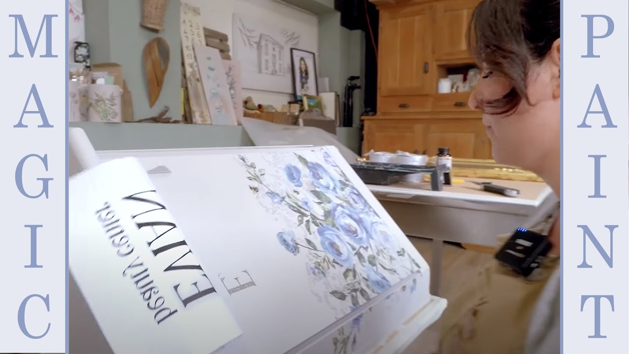 Переделка глянцевого углового шкафа с помощью Transfer и Magic Paint! ChalkPaint DIYElisa&MagicPaint