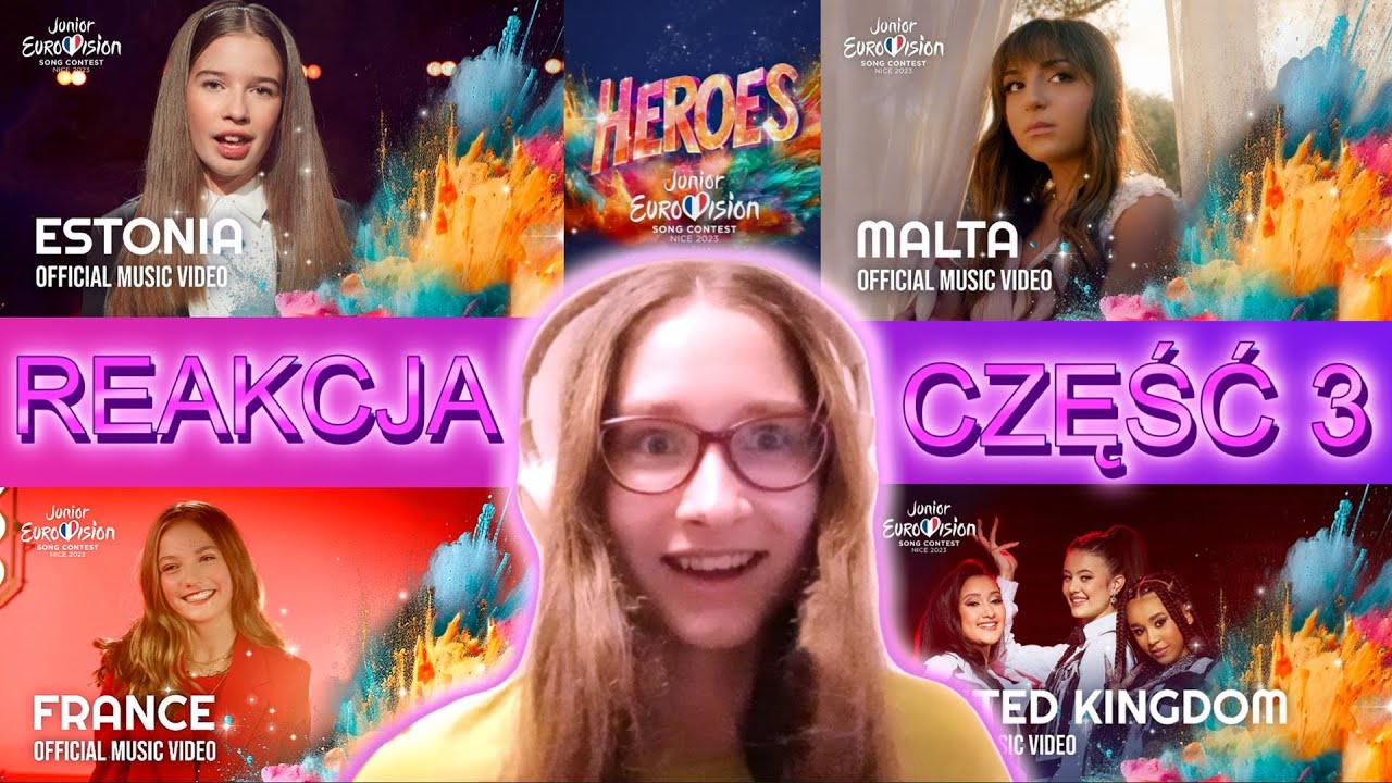 Reaguję na piosenki Estonii, Malty, Francji i UK /JESC 2023 3/4🎶
