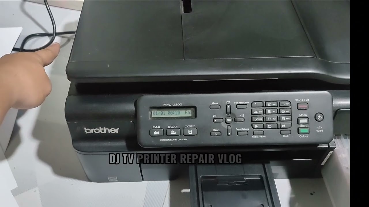 HOW TO RESET BROTHER PRINTER MODEL J200