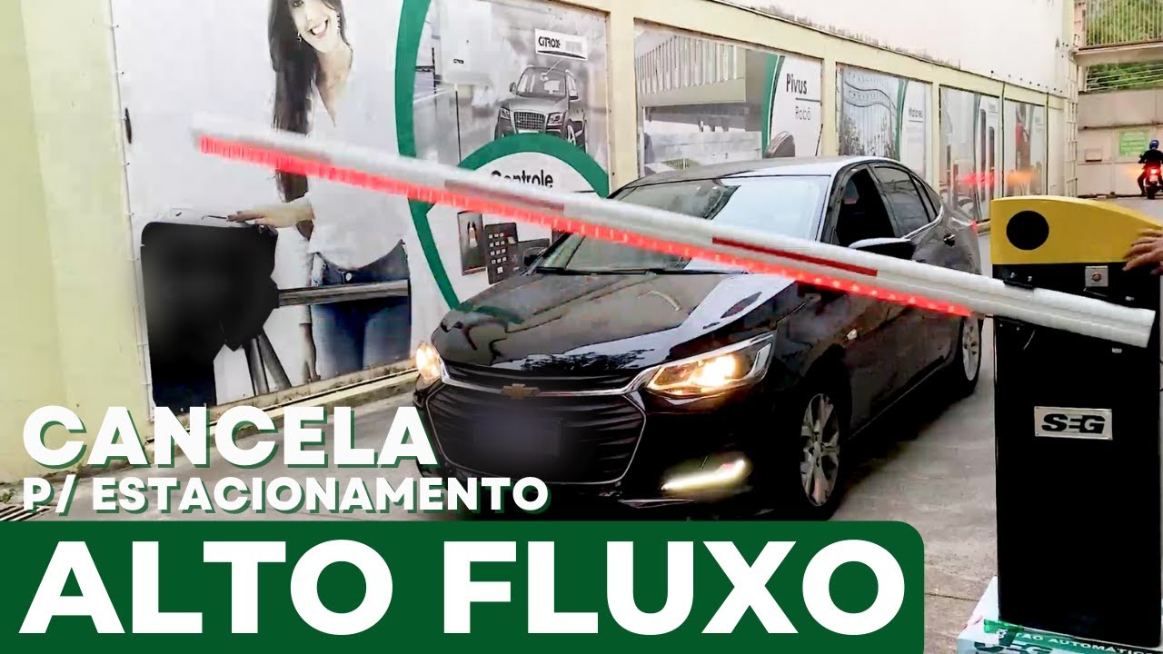 Cancela Autom&aacute;tica para Estacionamentos com ALTO FLUXO | CANCELA INTENSE BLDC SEG