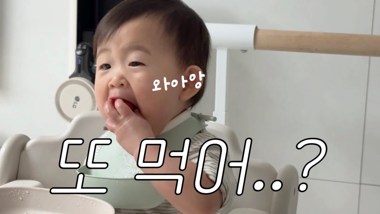 육아브이로그 | 고기 빼고 다 먹는 먹짱 아람이 | 13개월아기